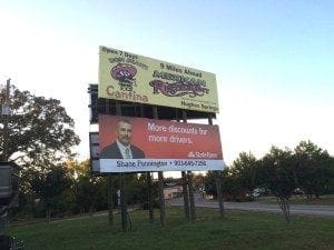 One of Stark Outdoor's first billboards.