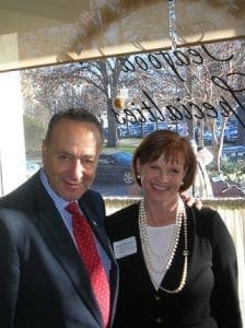 Sen. Schumer with OAAA's Nancy Fletcher