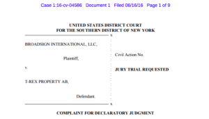 broadsign t-rex lawsuit