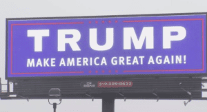 trump digital sign